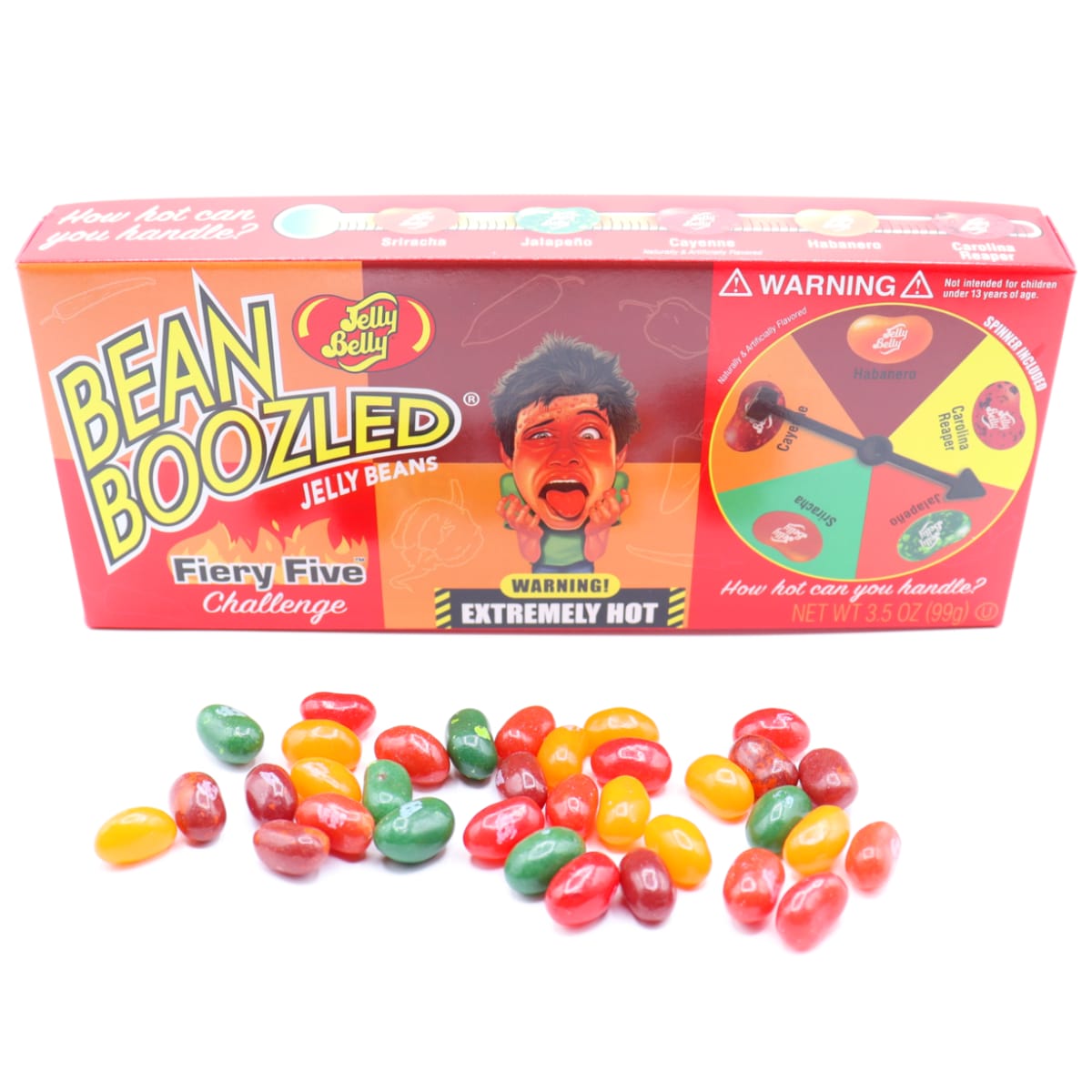 Jelly Belly Fiery Five Spinner Jelly Bean Boozled Game 3.5oz