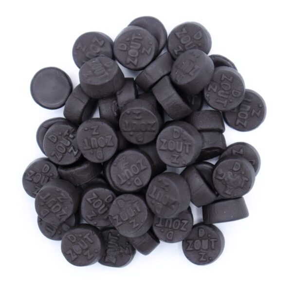 Black Licorice Double Salt Top View Lorentanuts.com