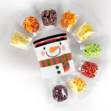 Holiday Dried Fruit Snowman Top