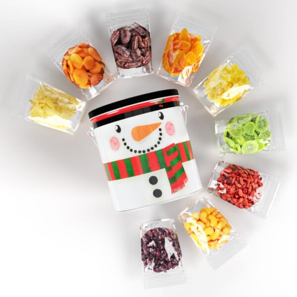 Holiday Dried Fruit Snowman Top