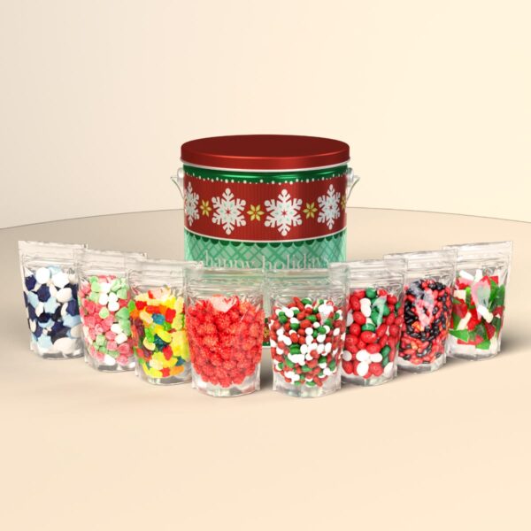 Santas Classic Holiday tin front creme