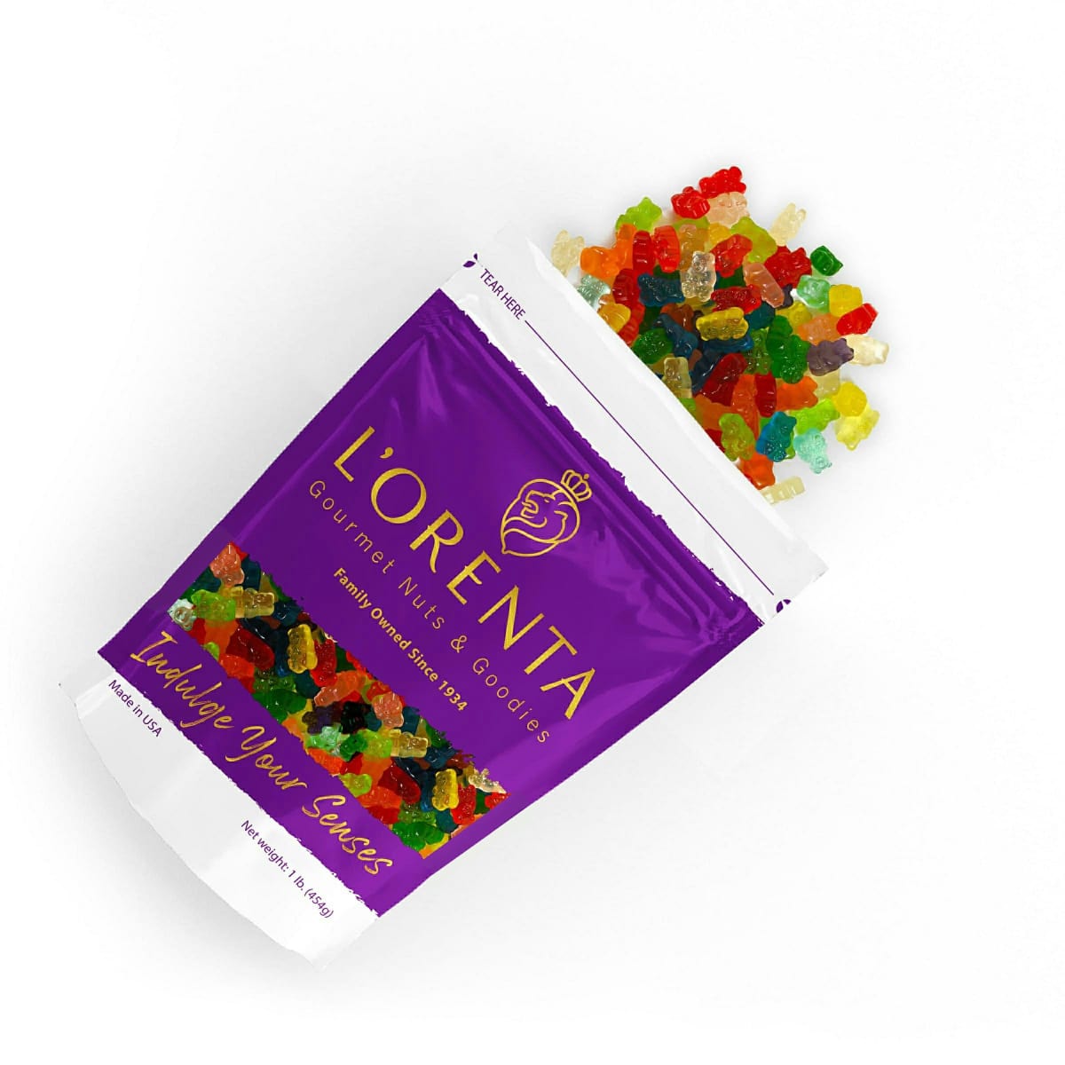 1 lb. Bag of 12 Flavor Gummi Bears