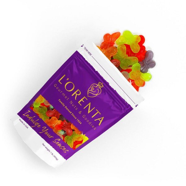 Butterfly Gummy Candy 1 pound LOrenta Nuts