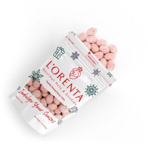 Candy-cane-almonds-top-view-lorentanuts.com -