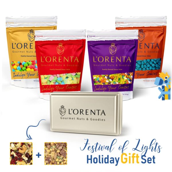 Festival of Lights Holiday Gift Sets www.lorentanuts.com