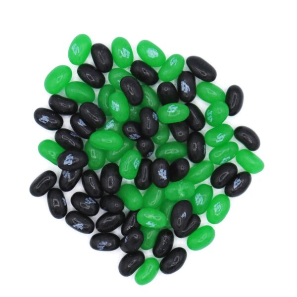 Green apple licorice Jelly Belly Top www.lorentanuts.com