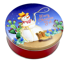 Holiday Tins Southern Snowman