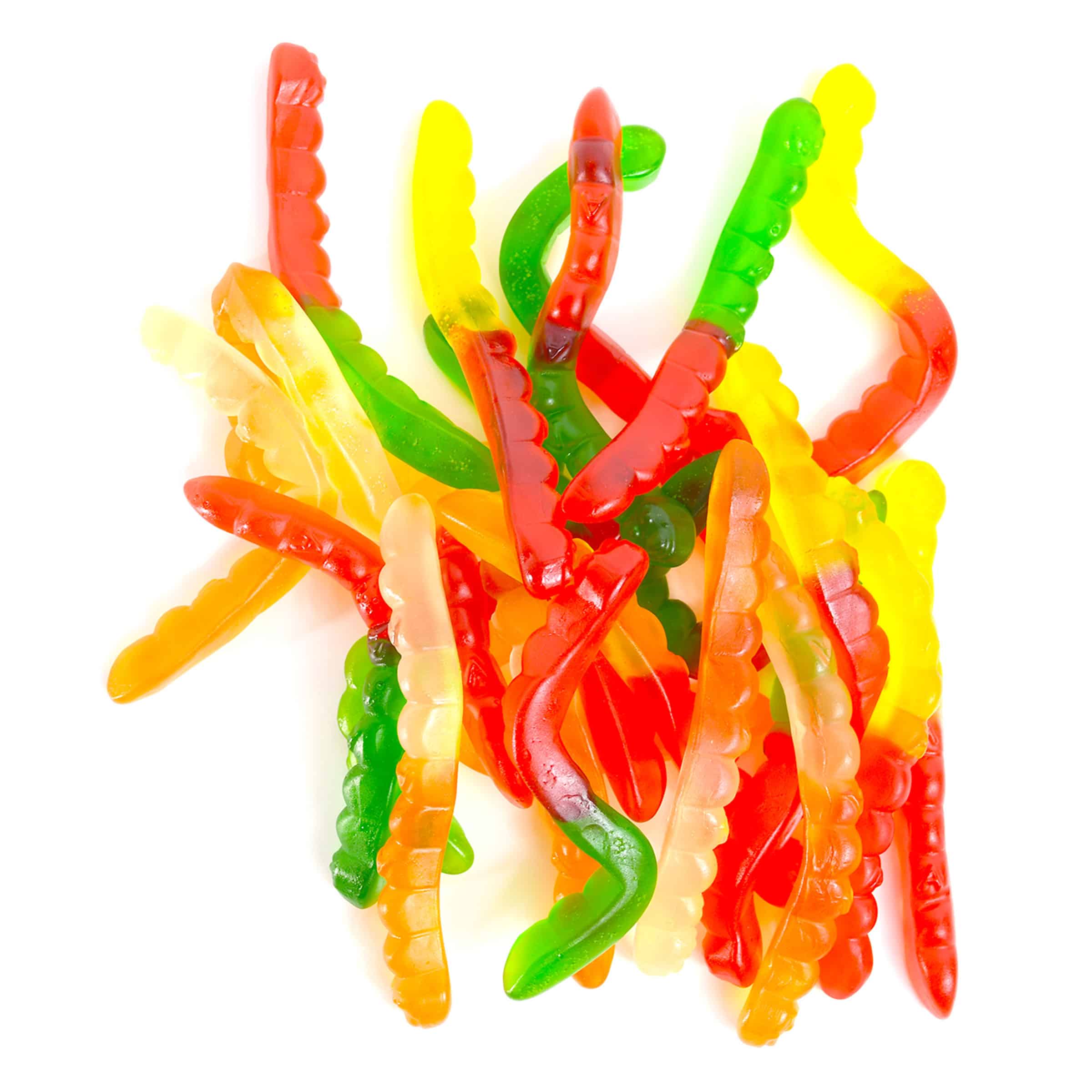 Gummy Worms Assorted Fruit