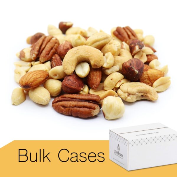 Mixed nuts with peanuts bulk case www.LorentaNuts.com