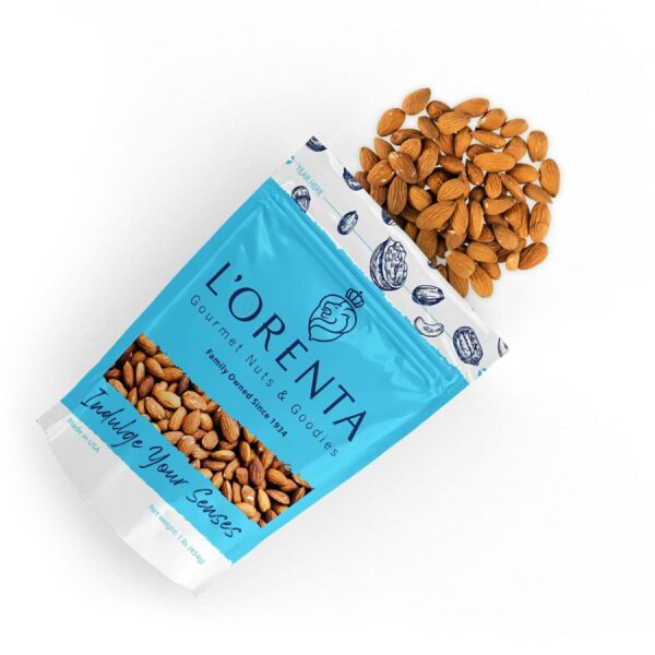 Raw Almonds 1 pound LOrenta Nuts