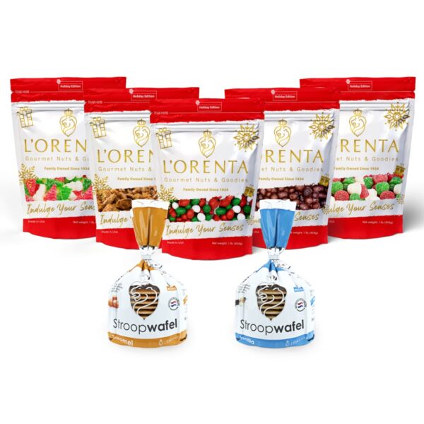 Stephanies Snowie Snacks Clean Holiday Gift Sets www.lorentanuts.com