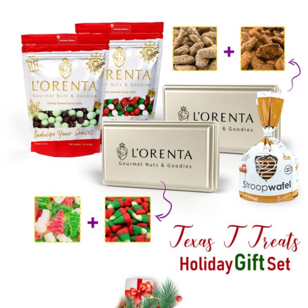 Texas T Treats Holiday Gift Sets www.lorentanuts.com