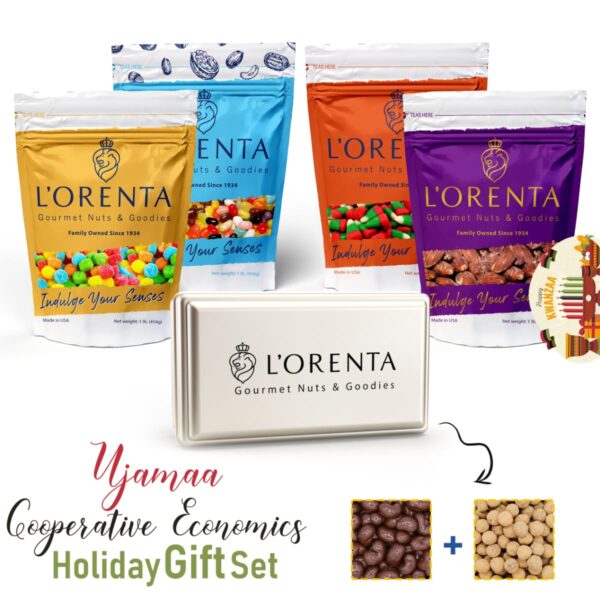 Ujamaa Cooperative Economics Holiday Gift Sets www.lorentanuts.com