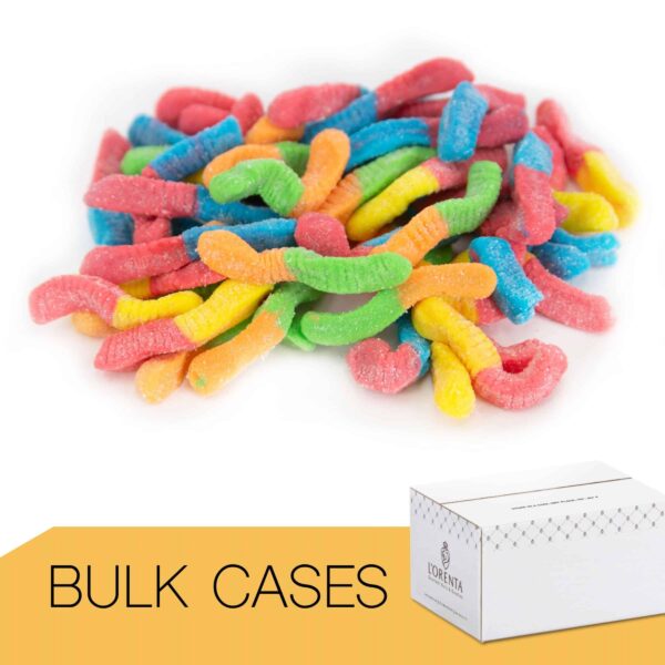 sour neon worms bulk cases