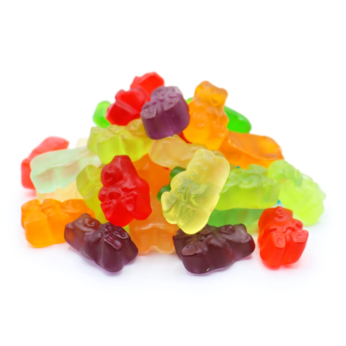 12 Colors / Flavors Gummy Bears by the pound or in bulk