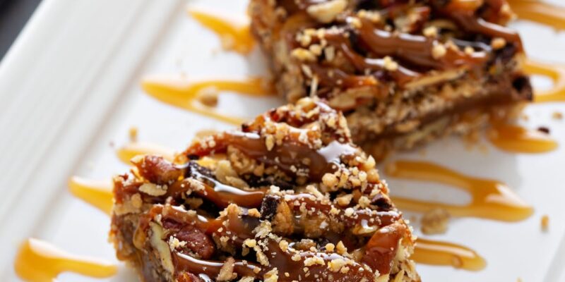 Pecan Pie Bars LorentaNuts.com 