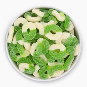Apple-gummy-rings-top-bowl-www Lorentanuts Com Jelly Belly Italian Biscotti