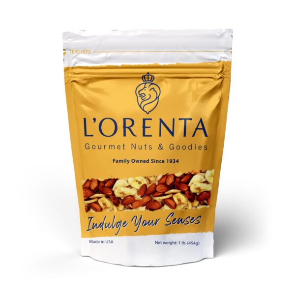 Banana-almond-mix-front-bag-www Lorentanuts Com