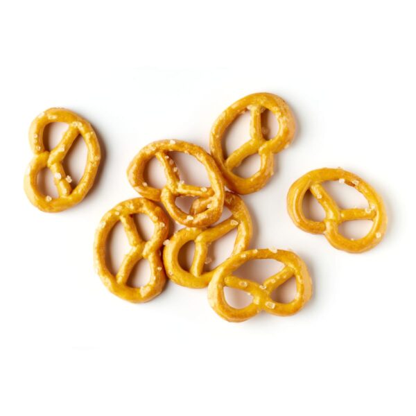 Mini Pretzel Twists Top View www.LorentaNuts.com