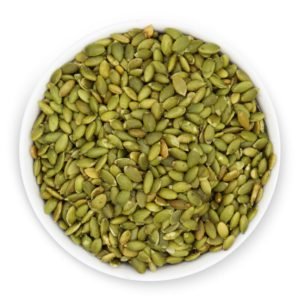 Pumpkin-seeds-top-bowl-www Lorentanuts Com Nutrition and Benefits of Pumpkin Seeds vs Almonds