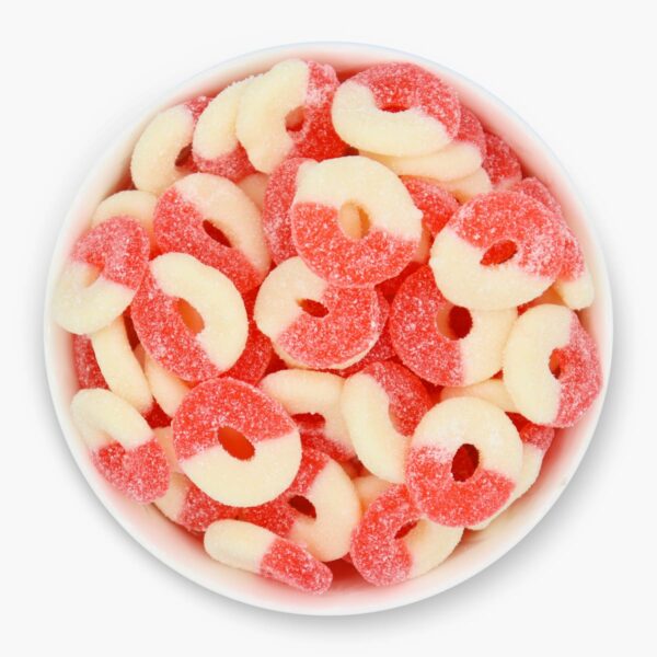 Watermelon-gummy-rings-top-bowl-www Lorentanuts Com Jelly Belly Italian Biscotti