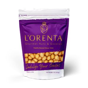 Salted-caramel-almonds-1-pound-front-www Lorentanuts Com