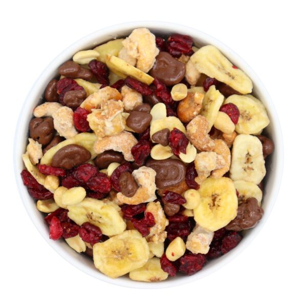 Chocolate Monkey Trail Mix Bowl www.lorentanuts.com