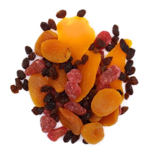 Dried-fruit-medley-top-www Lorentanuts Com Chocolate Trailmix