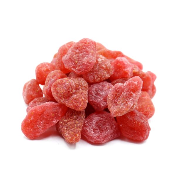 Dried Strawberries Perpsective www.lorentanuts.com