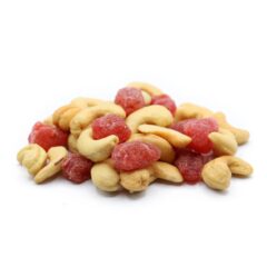 Strawberry-cashew-perspective-www Lorentanuts Com Chocolate Trailmix