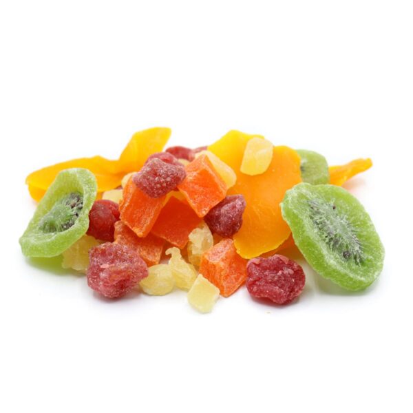 Tropical-fruit-salad-perspective-www Lorentanuts Com Chocolate Trailmix