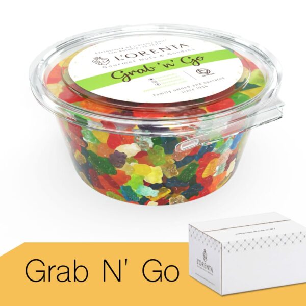 12 Flavor Gummy Bears Grab Go www.lorentanuts.com