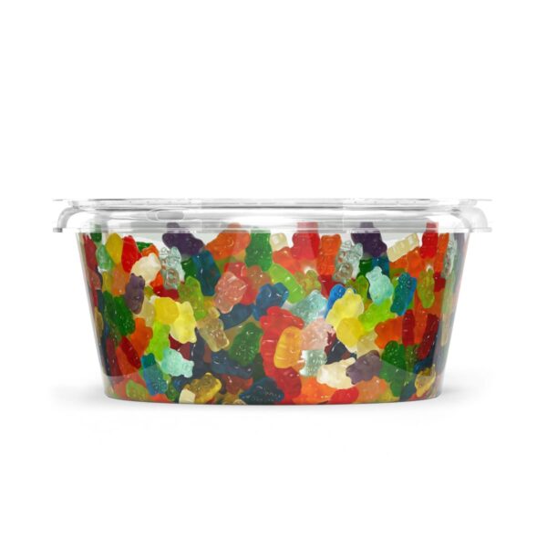 12 flavor Gummy Bears Snack Packs www.lorentanuts.com