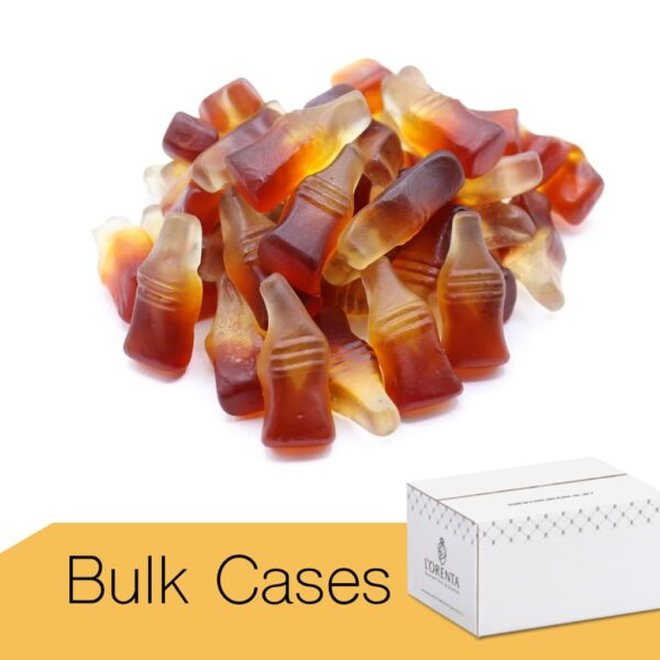 Gummy cola bottles Bulk Cases www.LorentaNuts.com