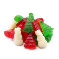 Snowmen-and-trees-perspective-lorentanuts.com - Gummy Christmas Tree and Snowman