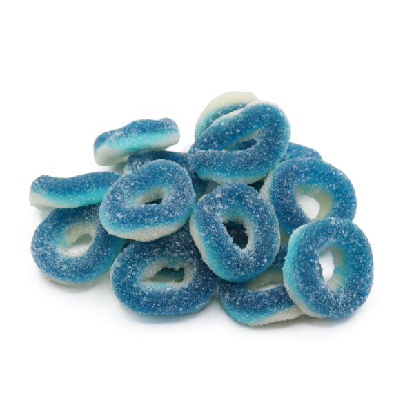 Blue Razz Gummy Rings www.lorentanuts.com