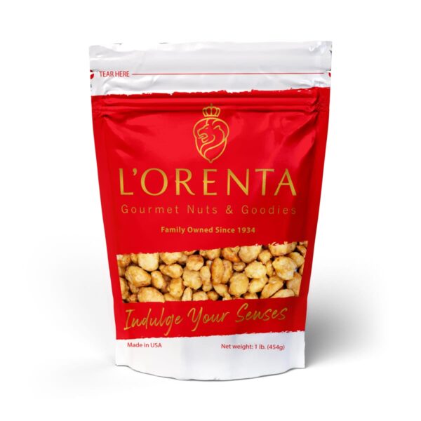 Butter Toffee Peanuts 1 pound Front www.lorentanuts.com