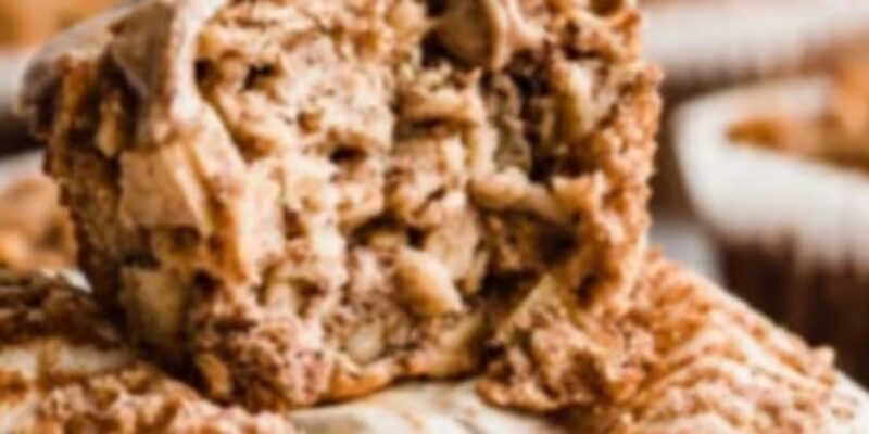 Almond Butter Apple Cinnamon Baked Oatmeal Cups Recipe 