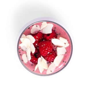 Raspberry-smoothie-with-almonds - Recipe | Almond Raspberry Smoothie | L’Orenta Nuts