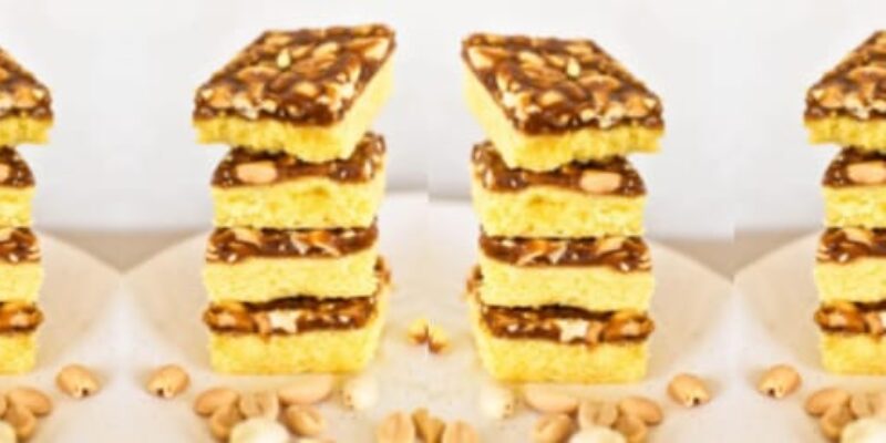 Peanut Caramel slice