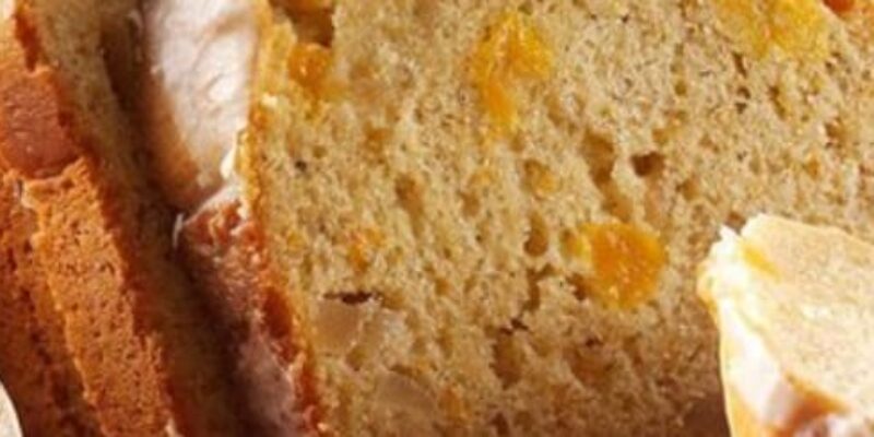 Apricot Macadamia Eggnog Bread