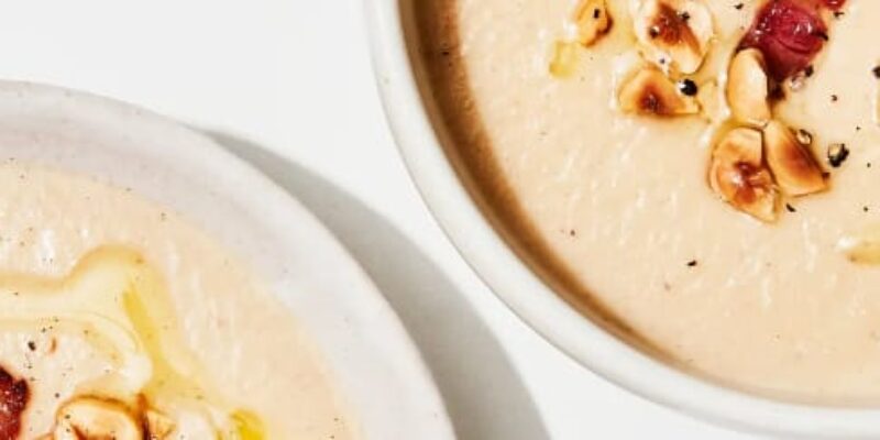 Cauliflower Soup with Hazelnuts recipe LOrenta Nuts