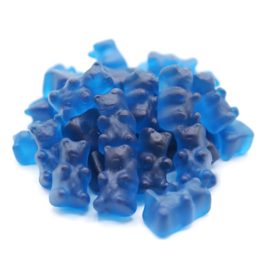Blue Raspberry Gummy Bears by the pound or in bulk