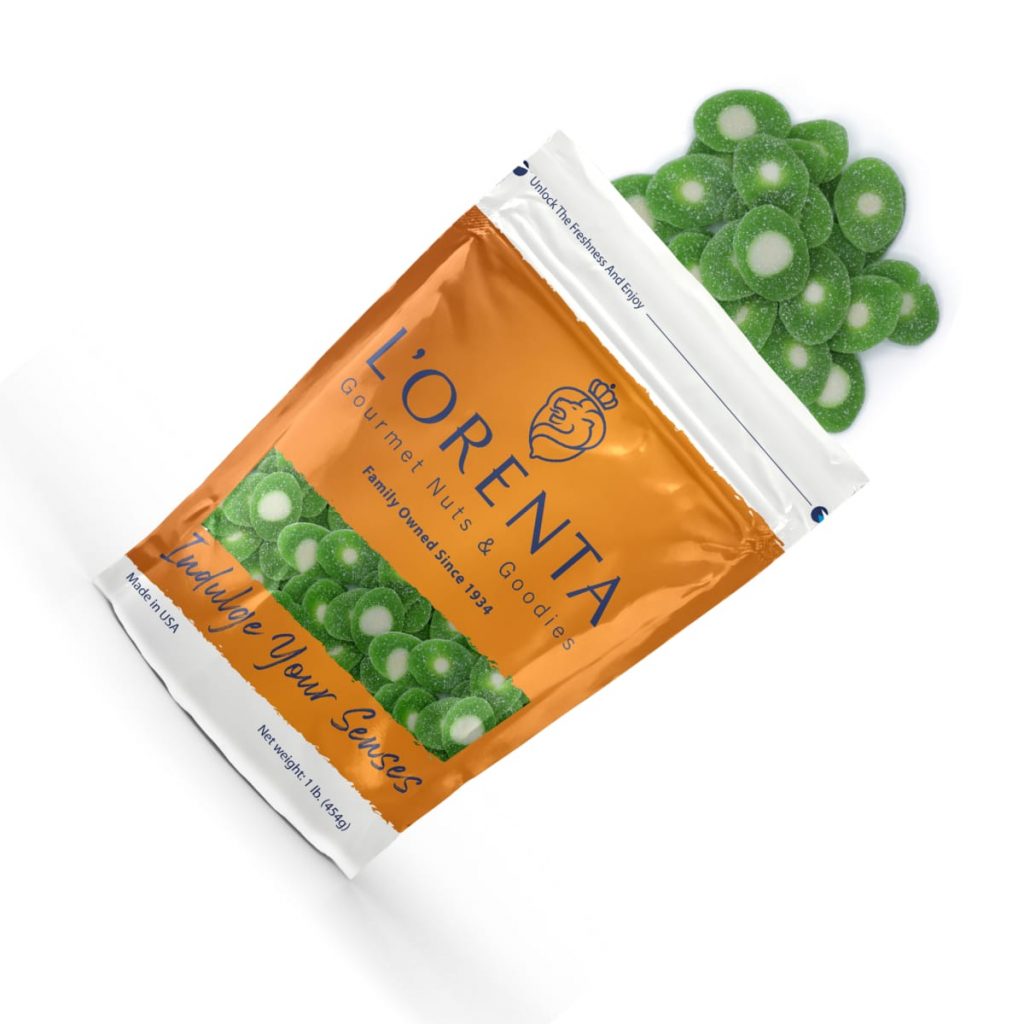 Gummy Sour Kiwi Slices Nostalgic Candy