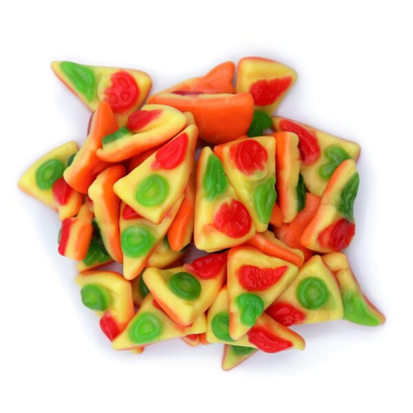 Gummy pizza slices top www.lorentanuts.com