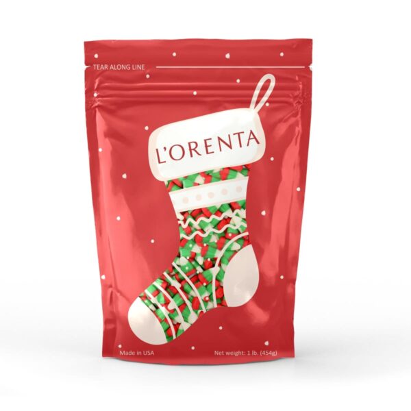 Reindeer Candy Corn Christmas Bag lorentanuts.com
