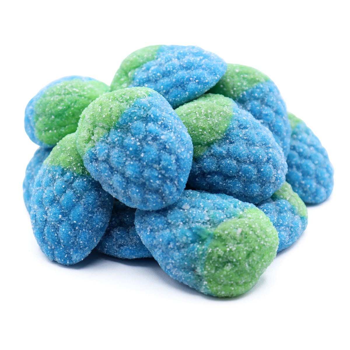 Sour-blue-raspberry-gummy-perspective-www.lorentanuts.com -