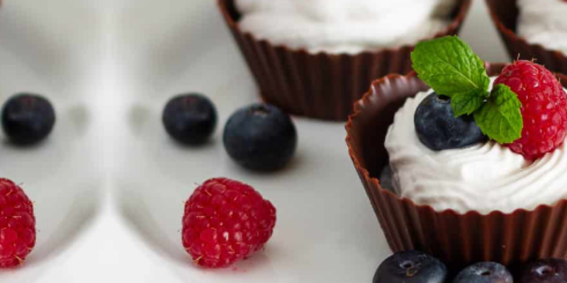 Berry Chocolate Cream Cups