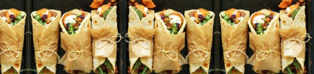 Vegan thanksgiving wraps