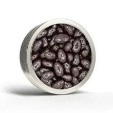 Dark Chocolate Almonds Tin Lorentanuts.com 